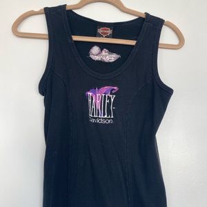 Vintage Harley Davidson Embroidered Bahamas Tank